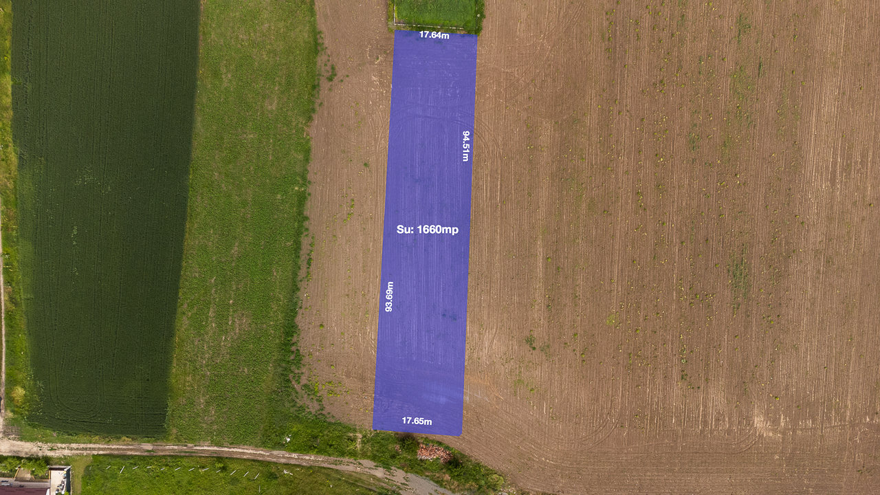 BUFTEA,TEREN INTRAVILAN 1660 MP,STB,10 MIN,DESCHIDERE 17 M