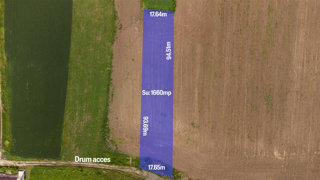 BUFTEA,TEREN INTRAVILAN 1660 MP,STB,10 MIN,DESCHIDERE 17 M