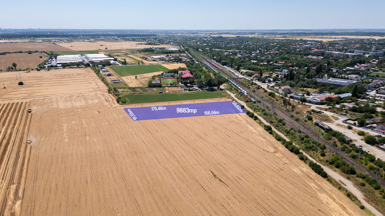 BUFTEA,TEREN INTRAVILAN 9883 MP,DESCHIDERE 59 M