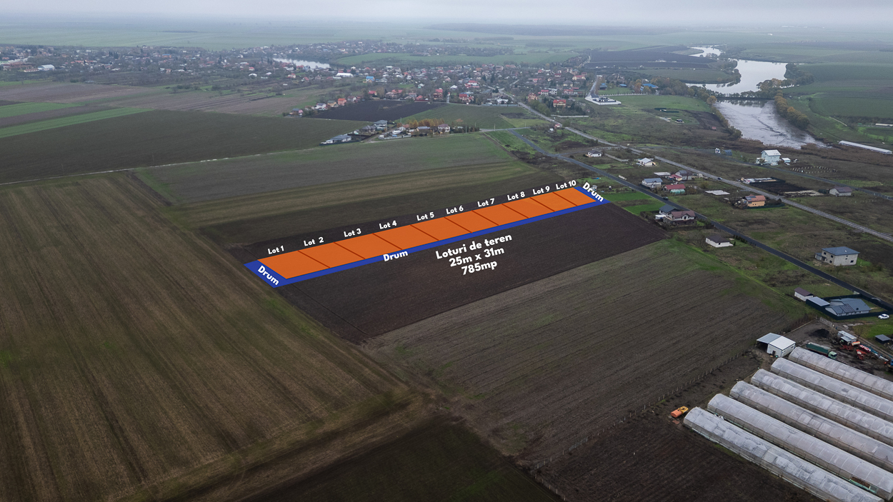 BELCIUGATELE  DN3,TEREN INTRAVILAN 5495 MP,DESCHIDERE 175 ML,INVESTITIE