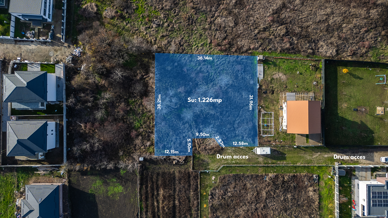 CORBEANCA OSTRATU,TEREN INTRAVILAN 1266 MP,DESCHIDERE 30 M,GAZ,CURENT,CANALIZARE