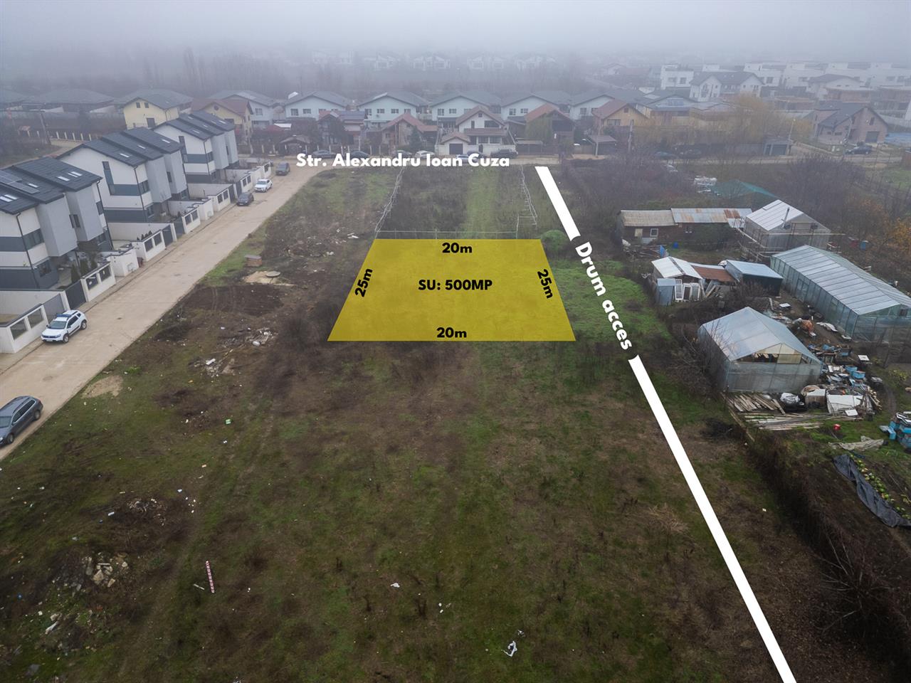 TUNARI,STR ALEXANDRU IOAN CUZA,LIDL,TEREN  500 MP,ASFALT,GAZ,CURENT,CANALIZARE