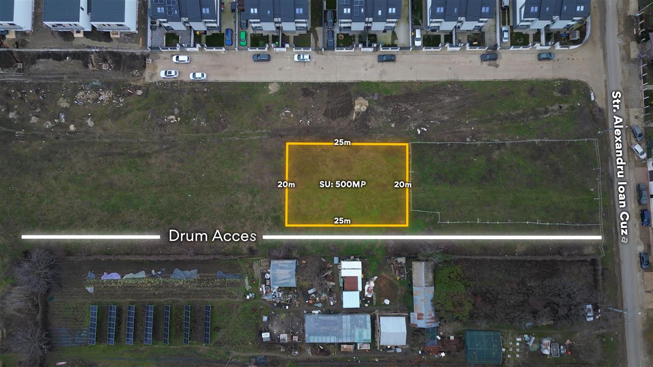 TUNARI,STR ALEXANDRU IOAN CUZA,LIDL,TEREN  500 MP,ASFALT,GAZ,CURENT,CANALIZARE