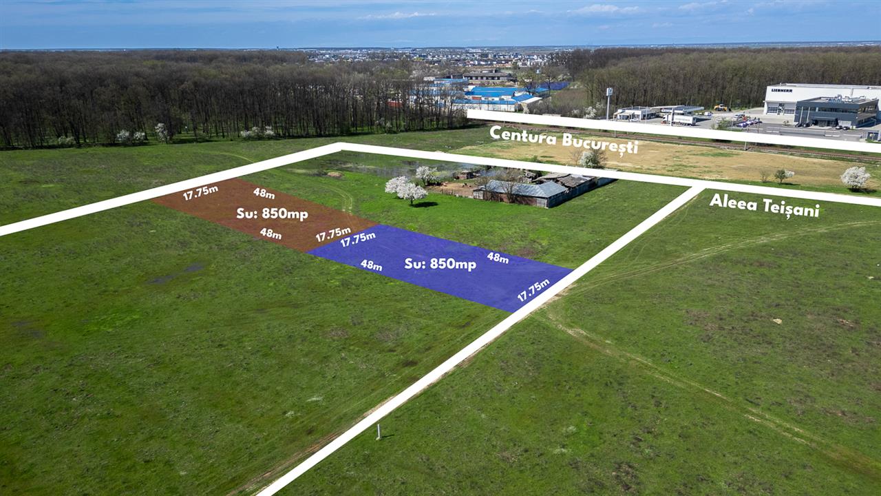 PIPERA VOLUNTARI ,TEREN INTRAVILAN,852 MP,DESCHIDERE 18 M,LANGA PADURE