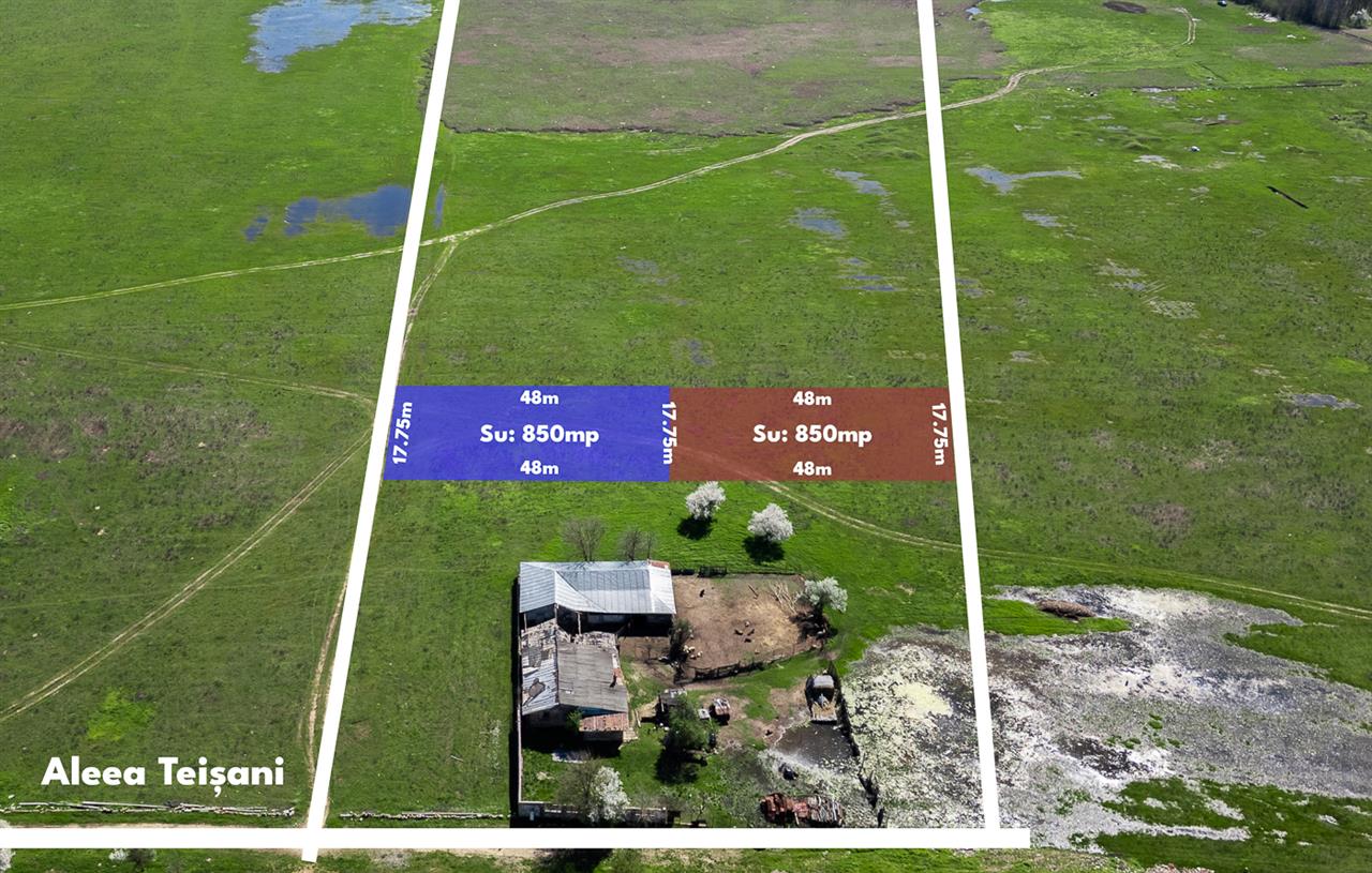 PIPERA VOLUNTARI ,TEREN INTRAVILAN,852 MP,DESCHIDERE 18 M,LANGA PADURE