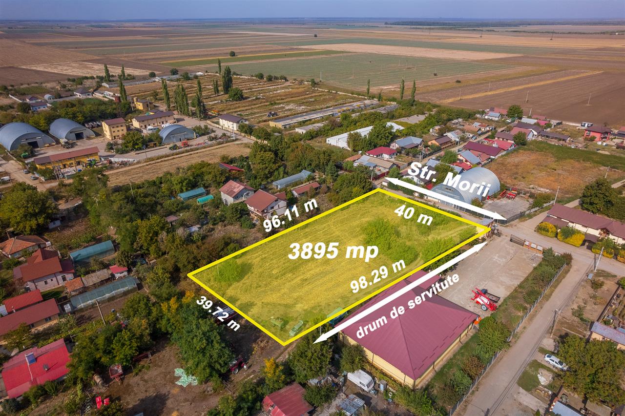 CALARASI TAMADAU MARE,TEREN INTRAVILAN 3895 MP,INVESTITIE