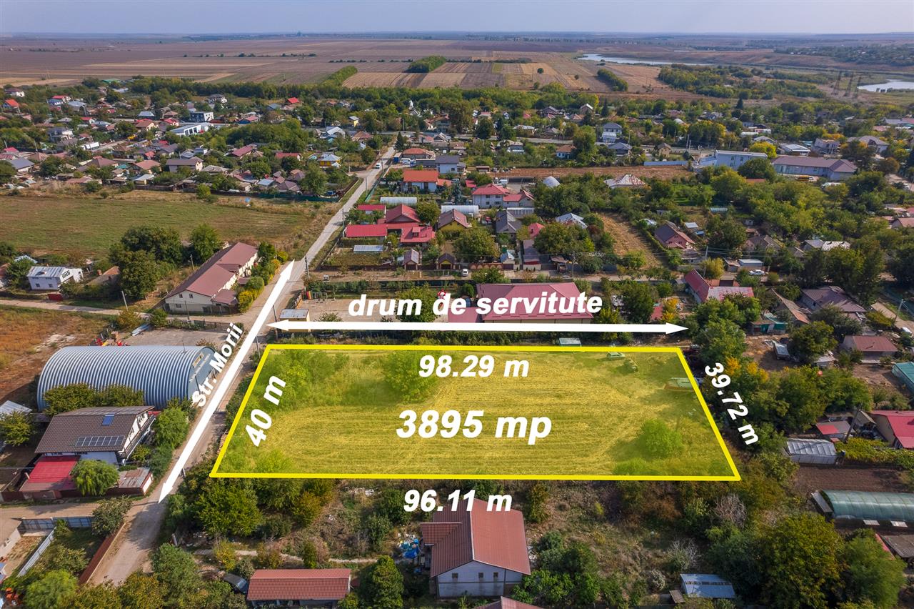 CALARASI TAMADAU MARE,TEREN INTRAVILAN 3895 MP,INVESTITIE