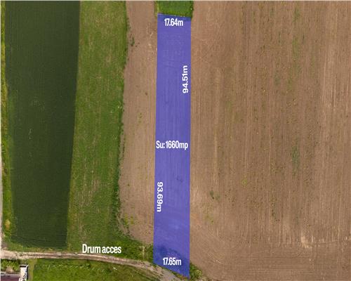 BUFTEA,TEREN INTRAVILAN 1660 MP,STB,10 MIN,DESCHIDERE 17 M