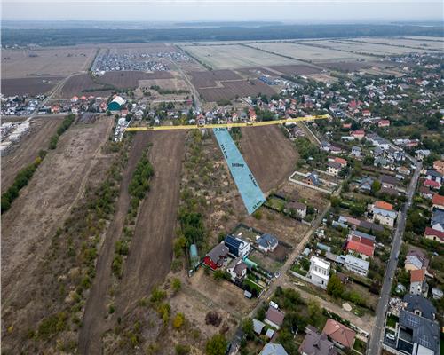 BUFTEA  FLAMANZENI,TEREN 5958 MP,DESCHIDERE 24 M,DOSAR PUZ+AVIZE,TOATE UTILITATILE