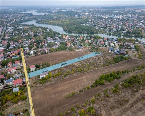 BUFTEA  FLAMANZENI,TEREN 5958 MP,DESCHIDERE 24 M,DOSAR PUZ+AVIZE,TOATE UTILITATILE