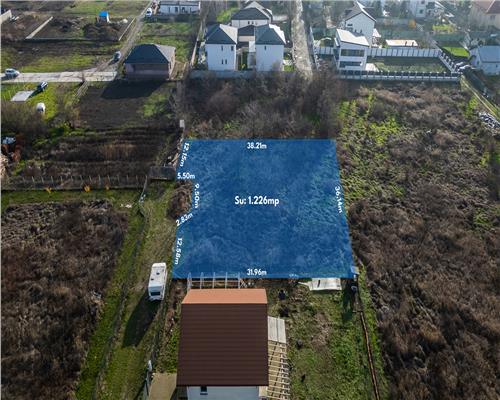 CORBEANCA - OSTRATU,TEREN INTRAVILAN 1266 MP,DESCHIDERE 30 M,GAZ,CURENT,CANALIZARE