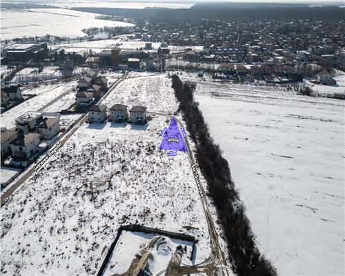 CORBEANCA  PARADISUL VERDE,TEREN  605 MP,DESCHIDERE 63 M,TOATE UTILITATILE