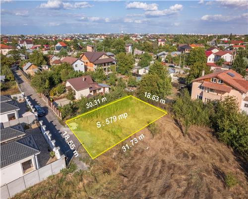 DOMNESTI  CIUTACI,TEREN INTRAVILAN 579 MP,GAZ,CURENT,CANALIZARE,APA