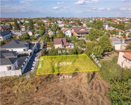 DOMNESTI  CIUTACI,TEREN INTRAVILAN 579 MP,GAZ,CURENT,CANALIZARE,APA