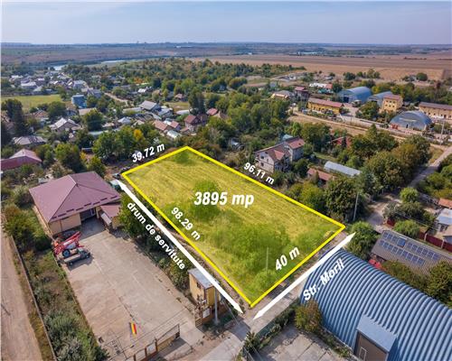 CALARASI  TAMADAU MARE,TEREN INTRAVILAN 3895 MP,INVESTITIE