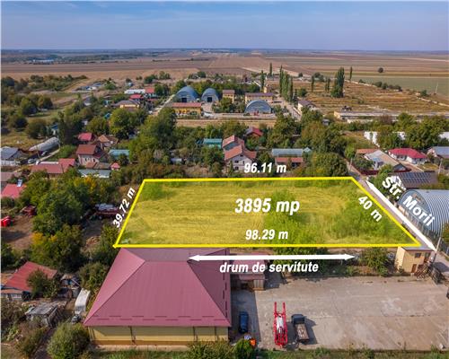 CALARASI  TAMADAU MARE,TEREN INTRAVILAN 3895 MP,INVESTITIE