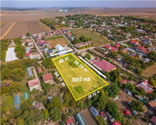 CALARASI  TAMADAU MARE,TEREN INTRAVILAN 3895 MP,INVESTITIE